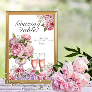 Convite Petalas & Prosecco "Mesa de Degustação" Placa