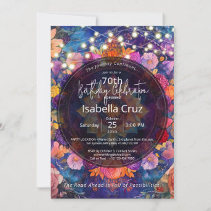 Convite Pétalas Vivas Design de Mandala Floral