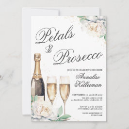 Convite Petals And Prosecco Bridal Shower