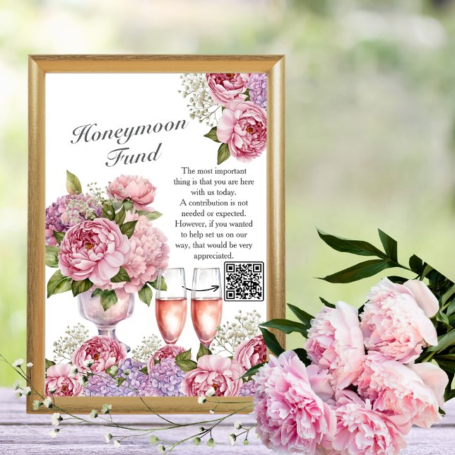 Convite Petals & Prosecco Honeymoon Fund (Petals & Prosecco Honeymoon Fund)