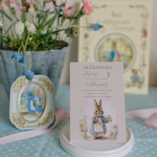 Convite Peter, a Festa de aniversário do Coelho (Criador carregado)