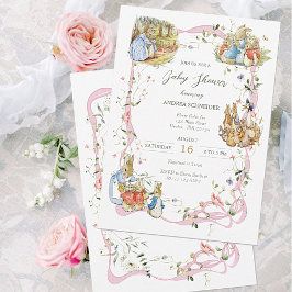 Convite Peter, o Chá de fraldas da Fita Selvagem do Coelho