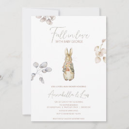 Convite Peter o Chá de fraldas de inverno do outono do Coe