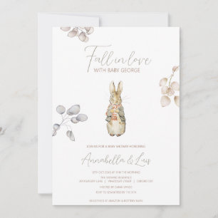 Convite Peter o Chá de fraldas de inverno do outono do Coe