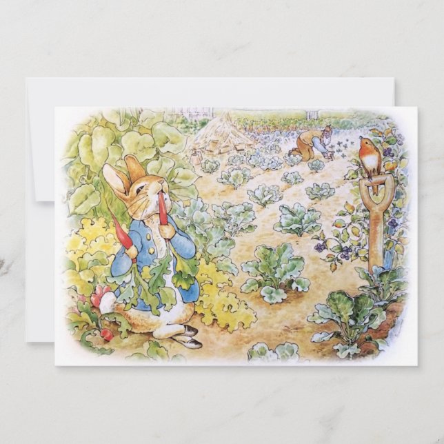 Convite Peter, o Coelho (Frente)