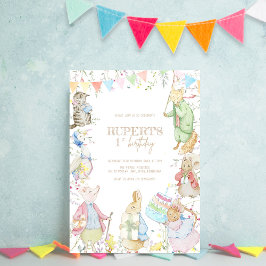 Convite Peter o Coelho Primeiro Aniversário