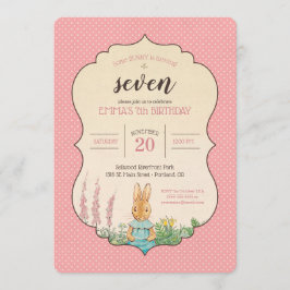 Convite Peter Rabbit | Aniversário da Menina