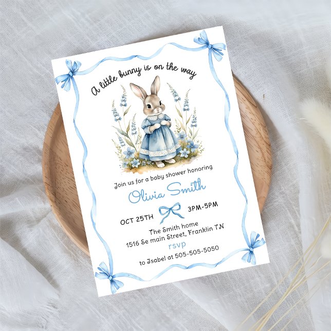 Convite Peter Rabbit Baby Shower Invitation (Criador carregado)