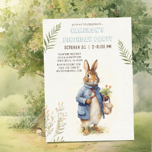 Convite Peter Rabbit Birthday