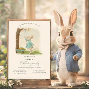 Convite Peter Rabbit Birthday&Game