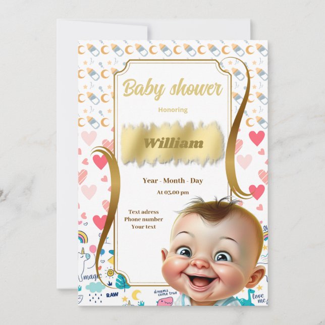 Convite Petit homme en vue! (Frente)