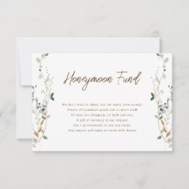 Convite Petite Wildflower Honeymoon Fund