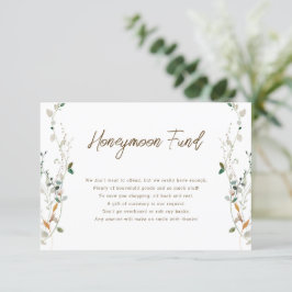 Convite Petite Wildflower Honeymoon Fund