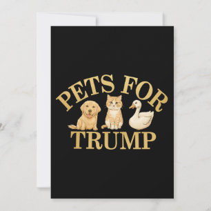 Convite Pets for Trump: Mostra o Suporte a Donald Trump 20