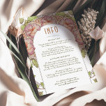 Convite Petunia Weding INFO Vintage Art Nouveau Mucha<br><div class="desc">Cartão INFO de Casamento vintage Art Nouveau de Alphonse Mucha num design floral, romântico e caprichoso. Os florescimentos vitorianos complementam os tipos clássicos de arte deco fonts. Introduza as suas informações personalizadas e está concluído. Se você quiser alterar a design, clique no botão azul "Personalizar". Muito obrigado por considerar a...</div>