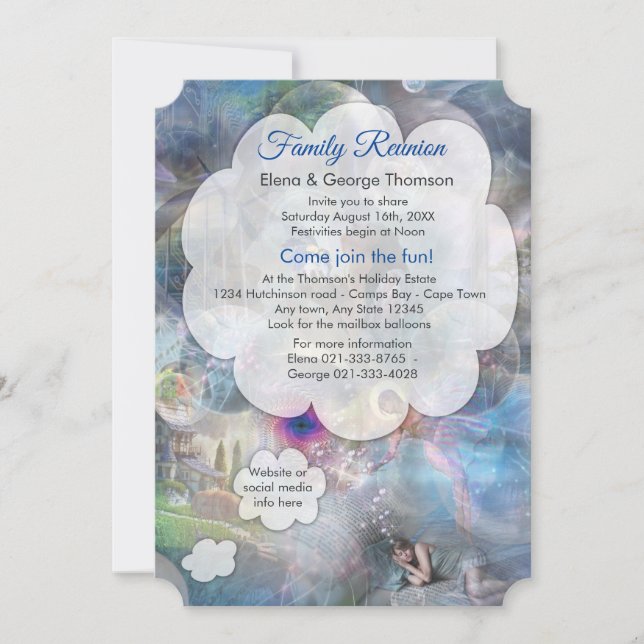 Convite Phantasmagoria Fantasy (Frente)