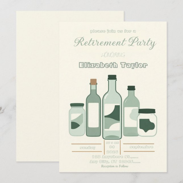Convite Pharmacist Retirement Party Invitation (Frente/Verso)