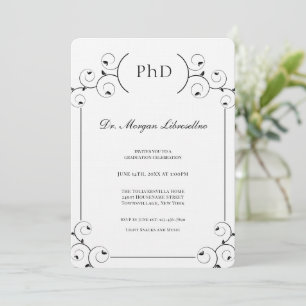 Convite PhD Elegante