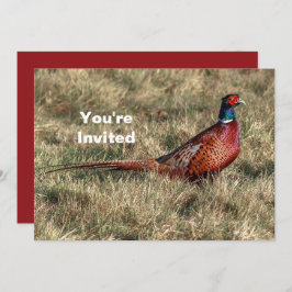 Convite Pheasant Photo Christmas