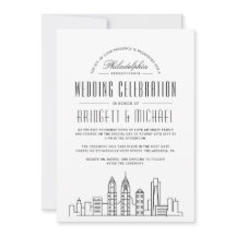 Philadelphia Wedding | Linha Skyline Moderna de De