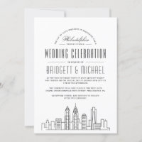 Philadelphia Wedding | Linha Skyline Moderna de De