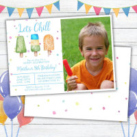 Photo Boy Summer Chill Popsicle Birthday