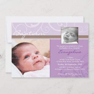 Convite PHOTO CHRISTENING CONVIDA :: caridade 7L