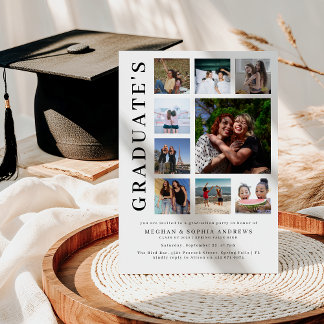 Convite Photo Collage Joint Graduation