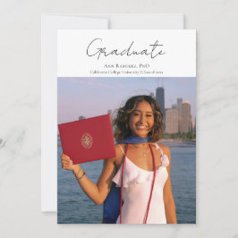 Convite Photo Graduation Announcement & Party Invitation