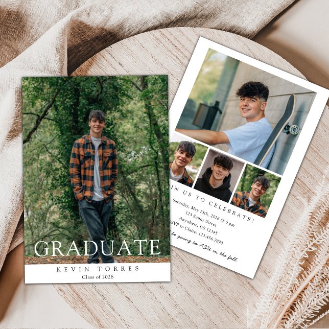 Convite Photo Graduation Invitation (Criador carregado)