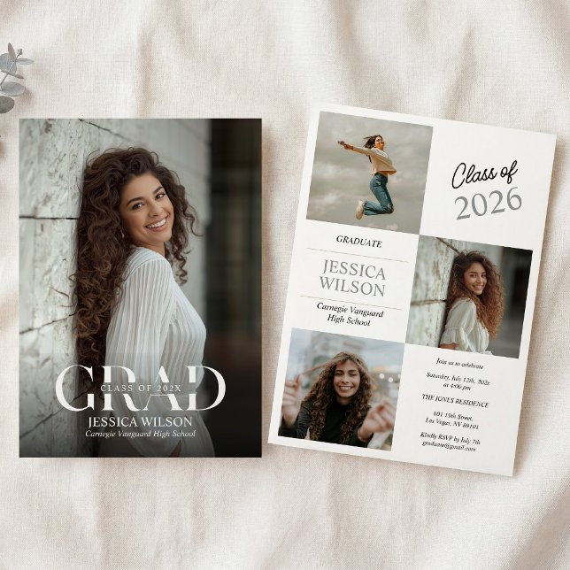 Convite Photo Graduation Party Invite  (Criador carregado)