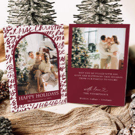 Convite Photo Holiday Card, Modern Christmas Card
