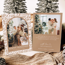 Convite Photo Holiday Card, Modern Christmas Card