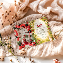 Convite Photo Little Meadow Lady Turns One