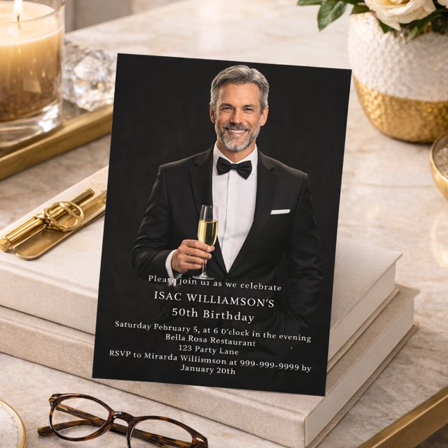 Convite Photo milestone birthday (Criador carregado)