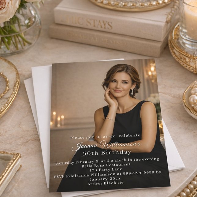 Convite Photo milestone birthday (Criador carregado)