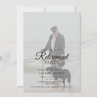 Convite Photo Retirement Celebration Invitation