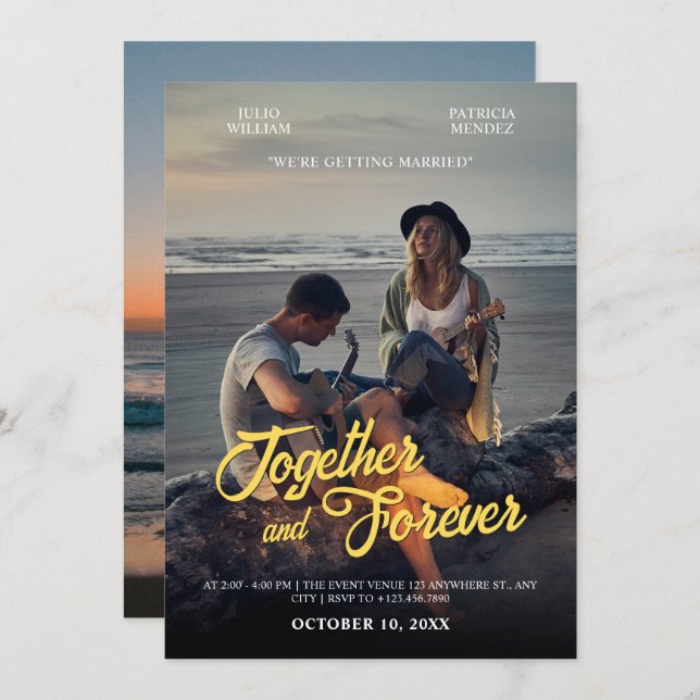 Convite Photogenic wedding  (Frente/Verso)