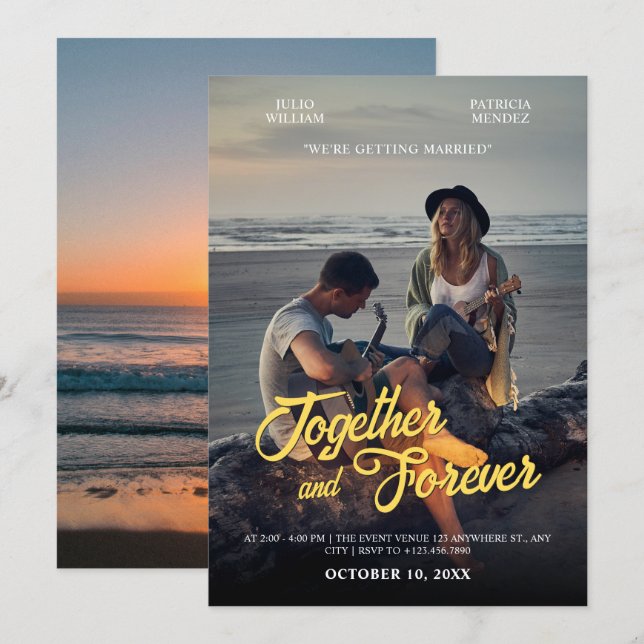 Convite Photogenic wedding  (Frente/Verso)