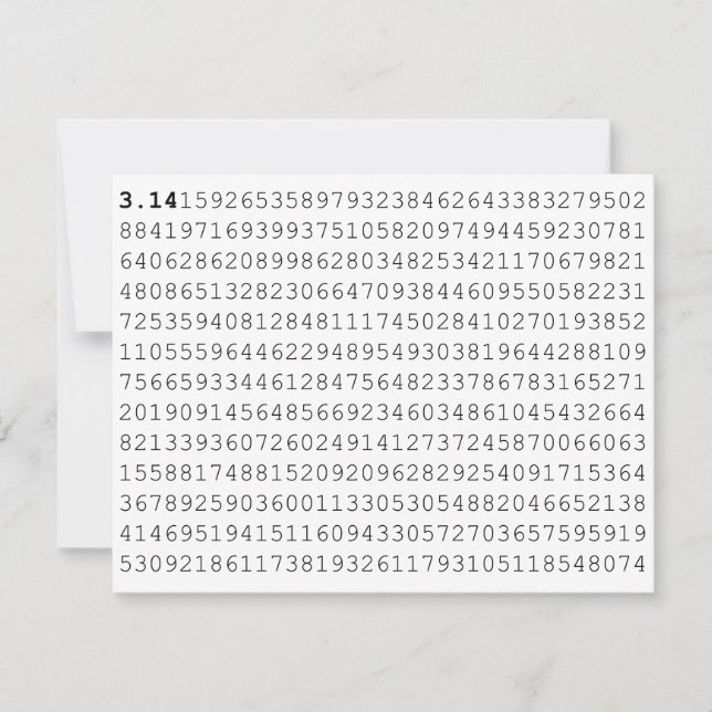Convite Pi Comemora 3,14 Pi Dia (Frente)