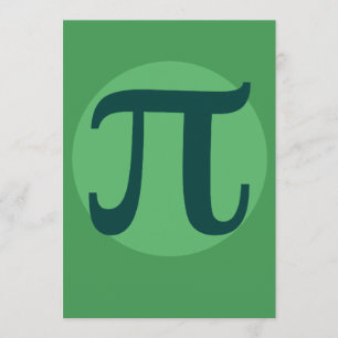 Convite Pi Day Green
