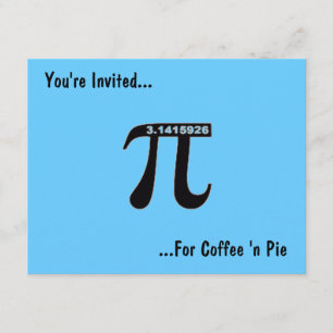 Convite Pi Day Para Café E Pi ~ Personalizar