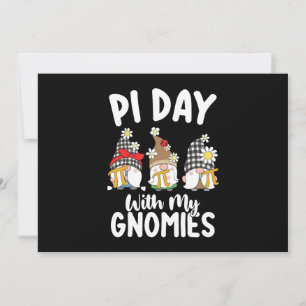 Convite Pi Day With My Gnomies Engraçado Matemática