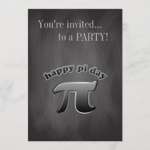 Convite Pi dia quadro   Pi símbolo o 14 de março nacional
