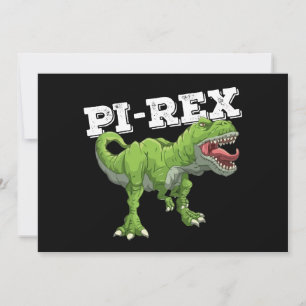 Convite Pi Rex Day Dinossaur Matemática