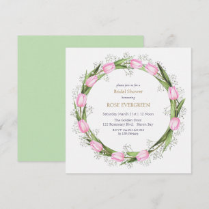 Convite Pia Rosa Pastel e Pata Brida Respiração do Bebê