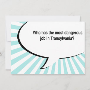 Convite piada da Transilvânia do dentista