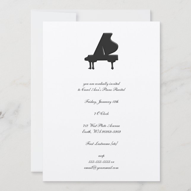 Convite Piano (Frente)