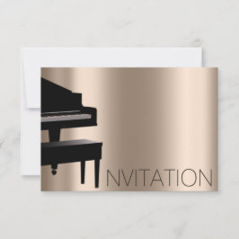 Convite Piano Concert Festival Minimalims Vip Black Ivory