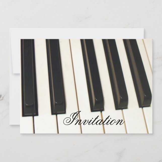 Convite Piano Keys_ (Frente)
